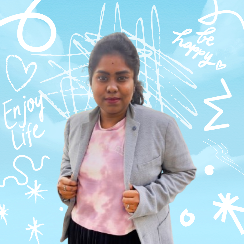 Blue Modern Scribble LinkedIn Profile Picture